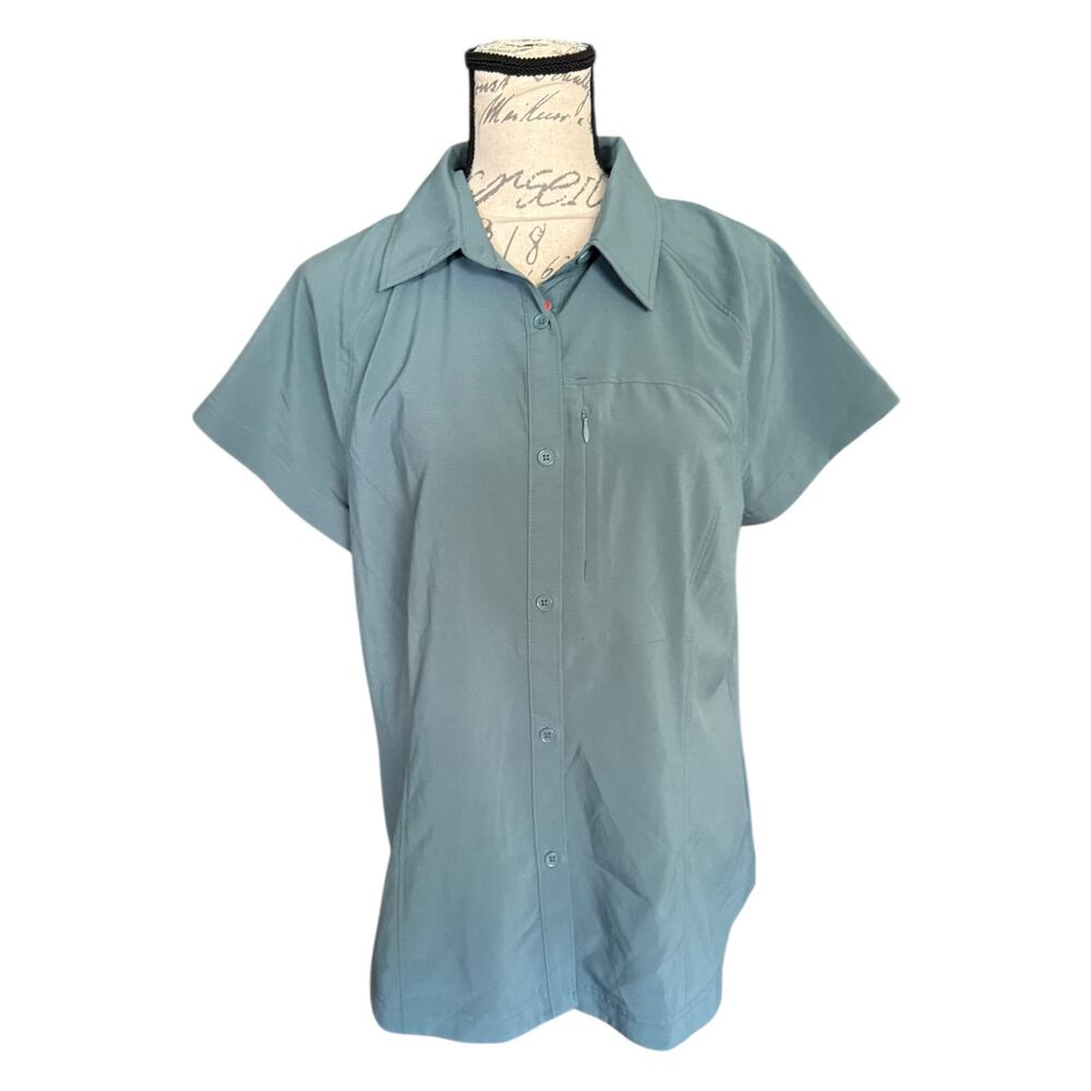32 Degrees Cool Outdoor Performance Button Front Shirt Medium